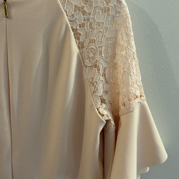 RALPH LAUREN Women Blush Pink Bell Ruffle Sleeve Evening Dress Size 6 AUTHENTIC - Picture 8 of 9